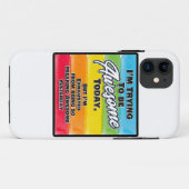 Ich versuche heute Phantastisch zu sein Case-Mate iPhone Hülle (Rückseite (Horizontal))