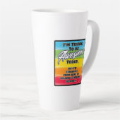 Ich versuche heute Phantastisch zu sein Milchtasse (Rechte Ecke)