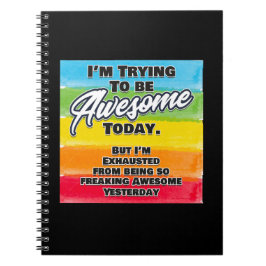 Ich versuche heute Phantastisch zu sein Notizblock