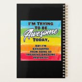 Ich versuche heute Phantastisch zu sein Planer (Rückseite)