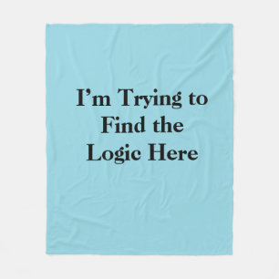 Ich versuche hier die Logik zu finden Fleecedecke