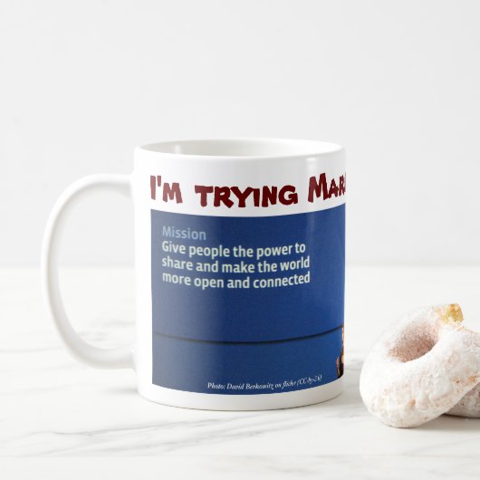 Ich versuche Mark-Tasse von RoseWrites Kaffeetasse (Mit Donut)