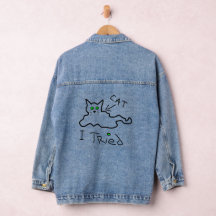 Ich versuchte Cat Denim Jacket