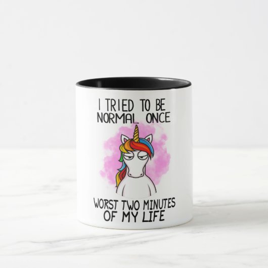 Ich versuchte, einmal/mal normal zu sein tasse (Zentrum)