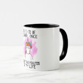 Ich versuchte, einmal/mal normal zu sein tasse (VorderseiteRechts)