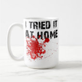 Ich versuchte es bei Zuhause Funny Travel Mug Kaffeetasse (Links)