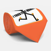 Ich versuchte es zu Hause lustige Bremsungen Krawatte (Gerollt)