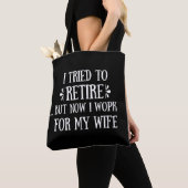 Ich versuchte, Funny Retirement Geschenke für Männ Tasche (Von Nahem)