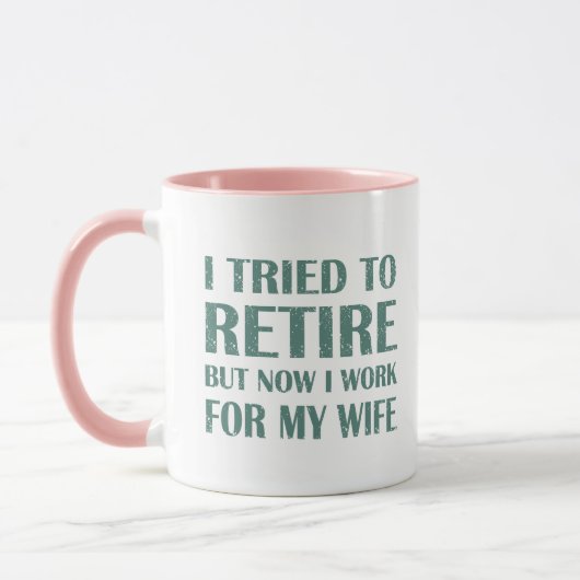 Ich versuchte, Funny Retirement Geschenke für Männ Tasse (Links)