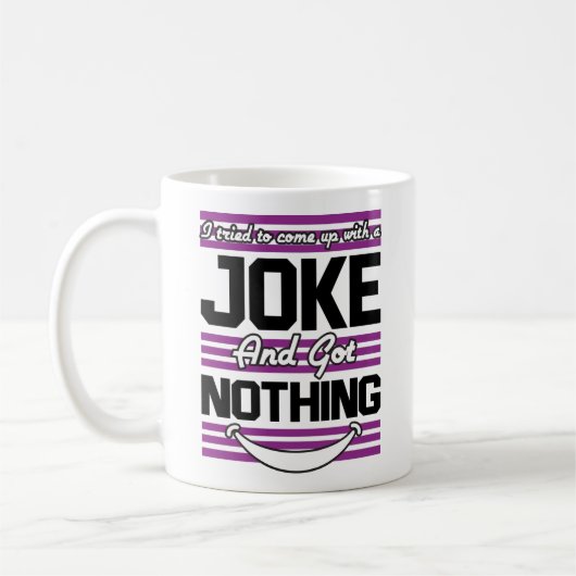 Ich versuchte, mir einen Witz zu machen, aber ich Kaffeetasse (Links)