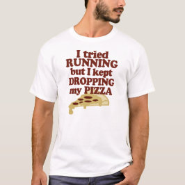 Ich versuchte zu laufen, aber ich behielt das T-Shirt