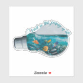 Ich vertraue auf die Reise des Lebens: Unterwasser Aufkleber (Blatt)