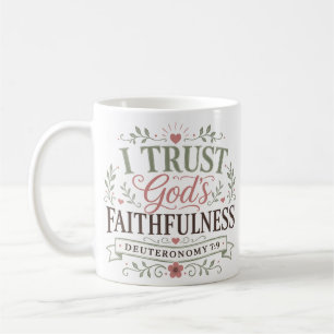 Ich vertraue auf Gottes Treue Christlicher Spruch Kaffeetasse