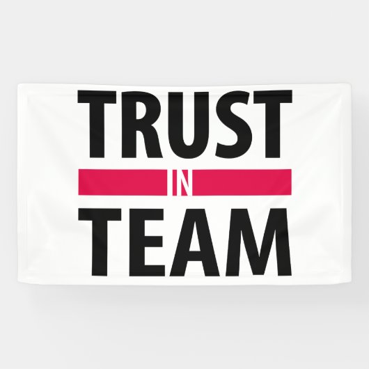 Ich vertraue auf Team Banner (Horizontal)