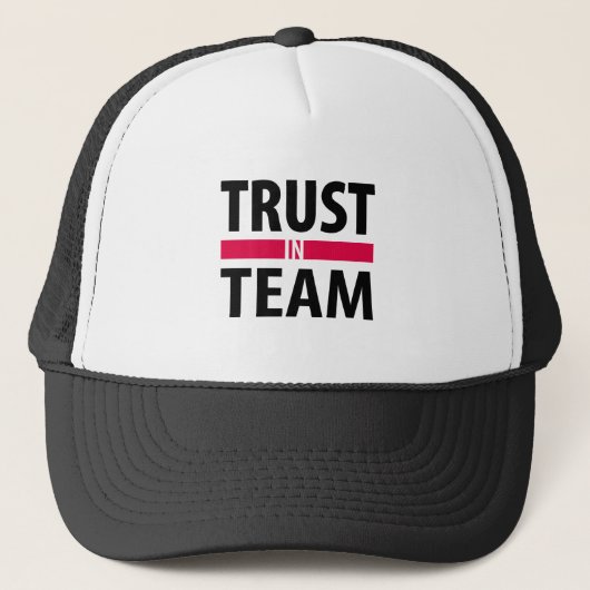 Ich vertraue auf Team Truckerkappe (Vorderseite)
