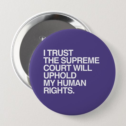 ICH VERTRAUE DEM OBERSTEN GERICHT -.pnng Button (Vorne & Hinten)