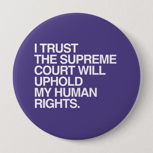 ICH VERTRAUE DEM OBERSTEN GERICHT -.pnng Button (Vorderseite)