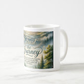 Ich vertraue der Reise Kaffeetasse (VorderseiteRechts)