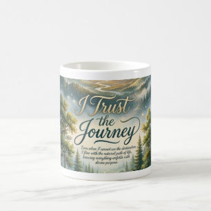Ich vertraue der Reise Kaffeetasse