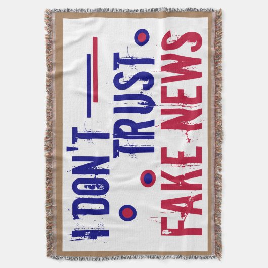 Ich vertraue Fake News nicht! Decke (Vorderseite Vertikal)