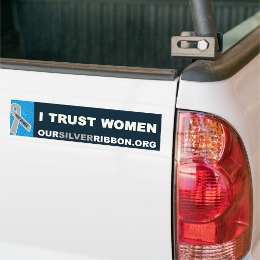Ich vertraue Frauen Autoaufkleber (Auf Lkw)