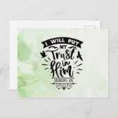 Ich vertraue ihm postkarte (Vorne/Hinten)