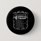 Ich vertraue mehr als Donald Trump Anti Potus Vote Button (Vorderseite)