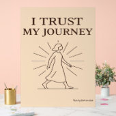 ICH VERTRAUE MEINE REISE - Minimalistische Motivie Acrylschild (Hochzeit)