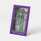 Ich vertraue meinen Intuition High Priestes Tarot Sockelschild (Vorderseite)