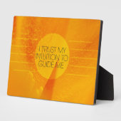 Ich vertraue meiner Intuition Fotoplatte (Seite)