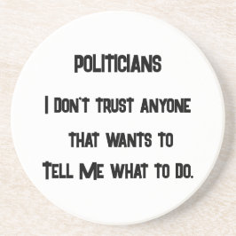 Ich vertraue nicht getränkeuntersetzer