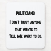 Ich vertraue nicht mousepad (Vorne)