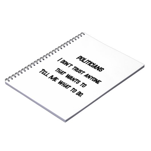 Ich vertraue nicht notizblock (Linke Seite)