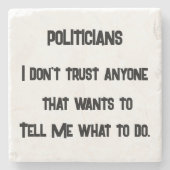 Ich vertraue nicht steinuntersetzer (Vorderseite)