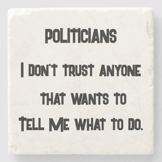 Ich vertraue nicht steinuntersetzer (Vorderseite)