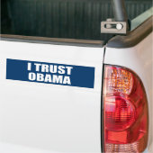 ICH VERTRAUE OBAMA AUTOAUFKLEBER (Auf Lkw)