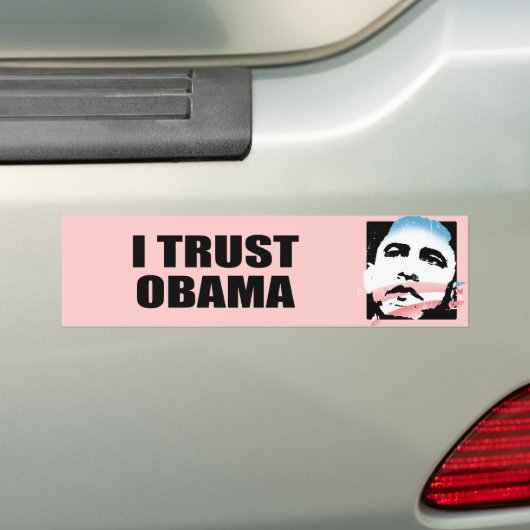 ICH VERTRAUE OBAMA AUTOAUFKLEBER (Auf Auto)