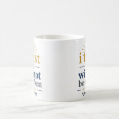 Ich vertraue und werde nicht erschüttert Schriftwa Kaffeetasse (Mittel)