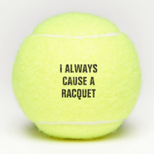 Ich verursache immer einen Schläger Tennisbälle