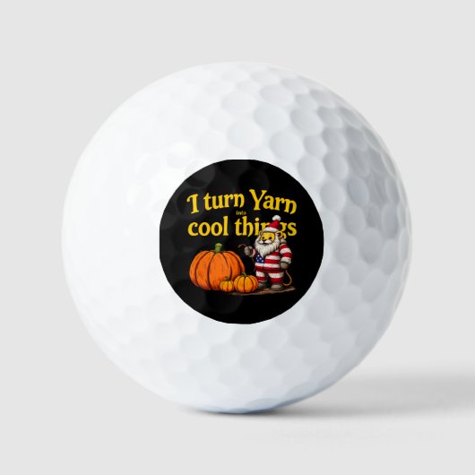 Ich verwandle das Garn in Coole Dinge: Kneten & Cr Golfball (Vorderseite)