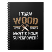 Ich verwandle Holz in die Holzbearbeitung eines Zi Notizblock (Vorderseite)