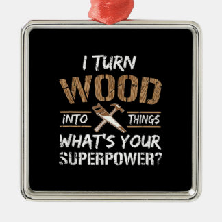 Ich verwandle Holz in die Holzbearbeitung eines Zi Ornament Aus Metall
