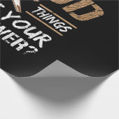 Ich verwandle Holz in die Holzbearbeitung Geschenkpapier (Ecke)