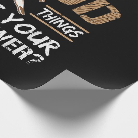 Ich verwandle Holz in die Holzbearbeitung Geschenkpapier (Ecke)