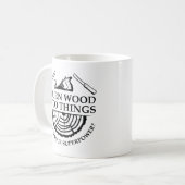 Ich verwandle Holz in Dinge Kaffeetasse (Vorderseite Links)