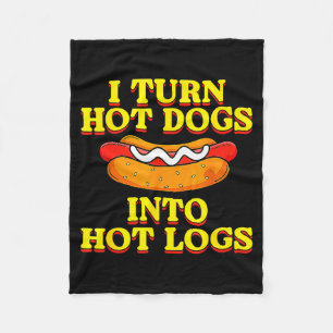 Ich verwandle Hot Dogs in heiße Holzscheite Toilet Fleecedecke