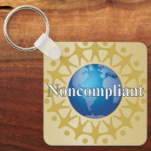 Ich verwende alle Wörter / Nicht konform Schlüsselanhänger (Vorderseite)