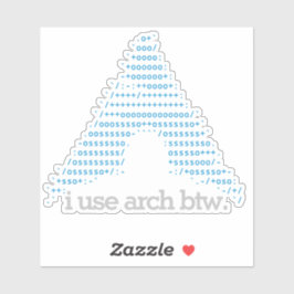 "Ich verwende Bogenbtw." Transparentes 4-Zoll-Auss Aufkleber