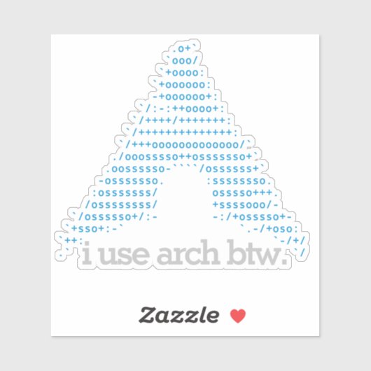 "Ich verwende Bogenbtw." Transparentes 4-Zoll-Auss Aufkleber (Blatt)