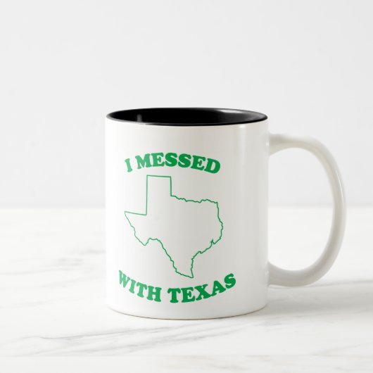 Ich verwirrte mit Texas Zweifarbige Tasse (Rechts)